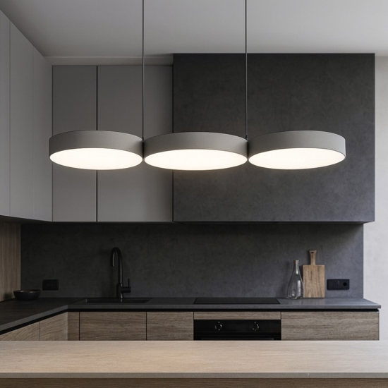 Barbano z eglo lampadario da cucina 3 luci led rgb cct da 2700k a 6500k