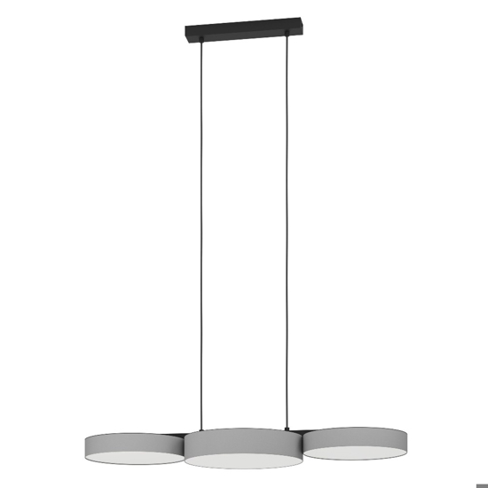 Barbano z eglo lampadario da cucina 3 luci led rgb cct da 2700k a 6500k