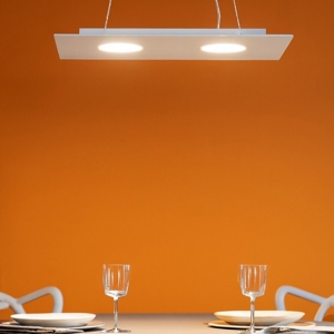 Lampadario cucina moderna bianco