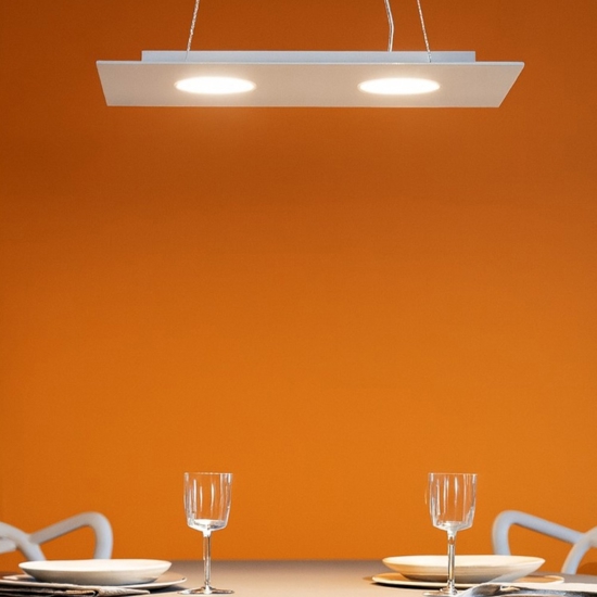Lampadario cucina moderna bianco