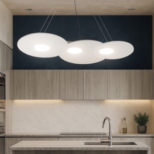 Lampadario da cucina bianco toplight cloud