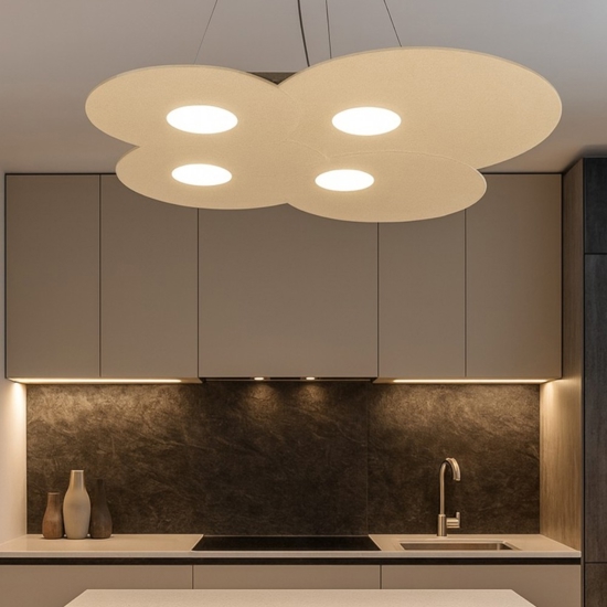 Lampadario design per cucina moderna sabbia top light cloud