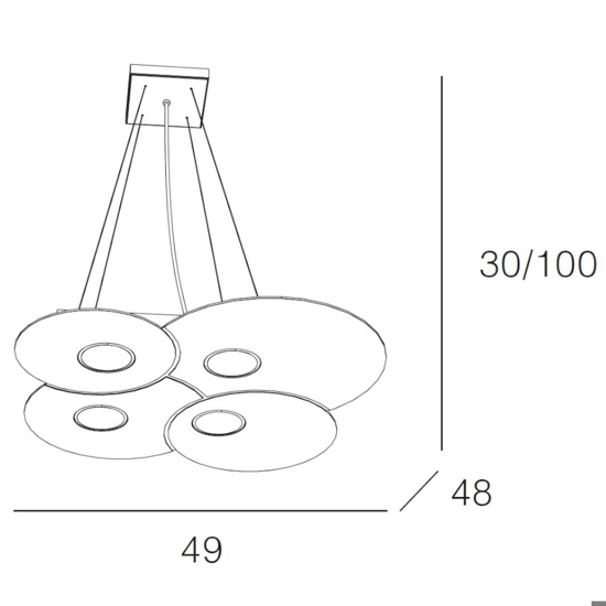 Lampadario design per cucina moderna sabbia top light cloud