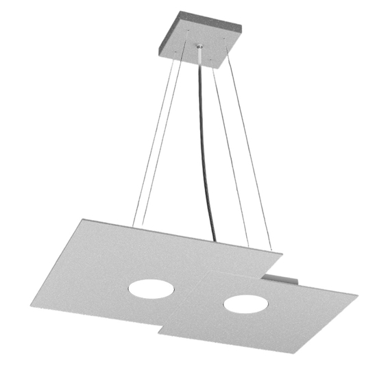Lampadario per cucina grigio toplight plate