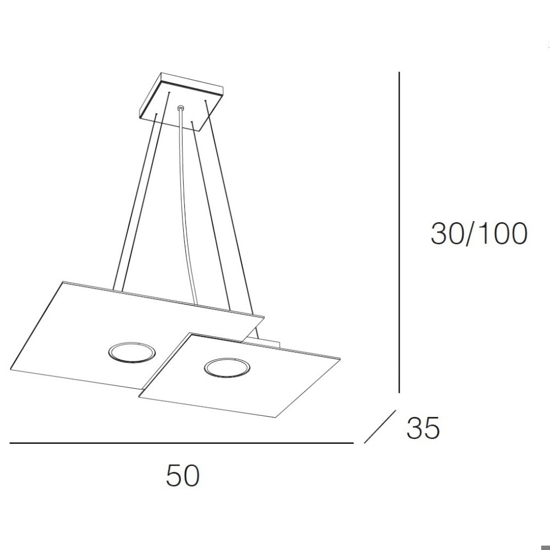 Lampadario per cucina grigio toplight plate