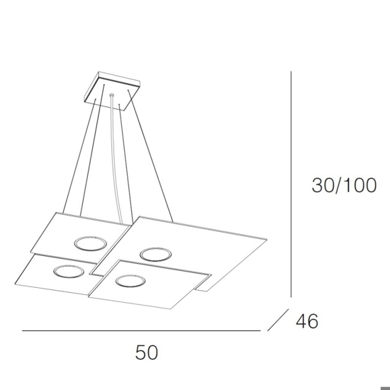 Lampadario per cucina moderna sabbia toplight plate