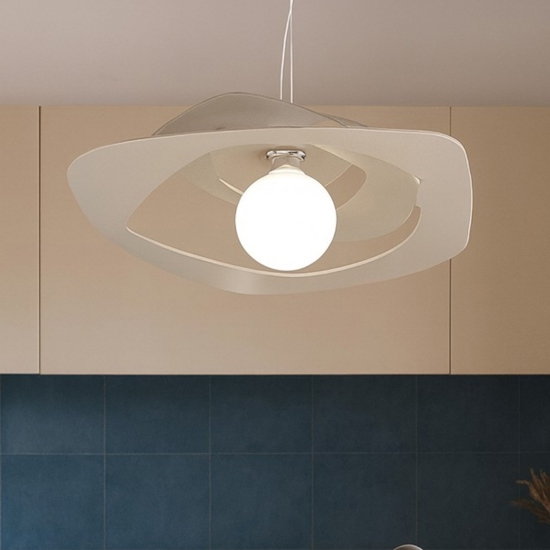 Lampadario 65cm per cucina moderna sabbia top light warped