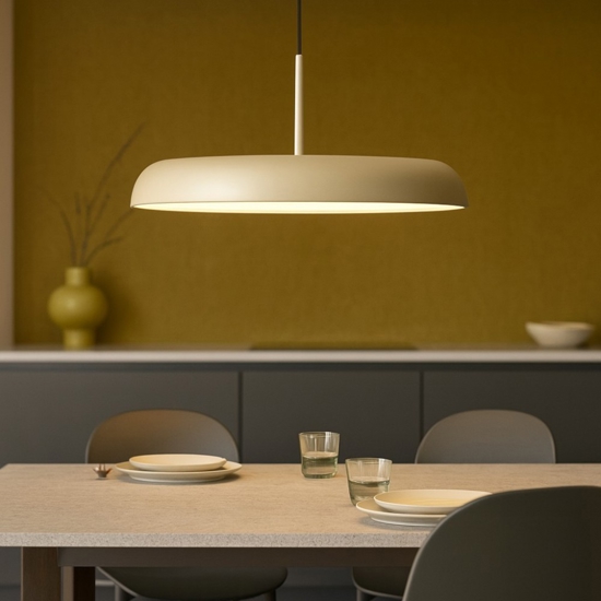 Lampadario design led per cucina oro champagne