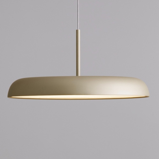 Lampadario design led per cucina oro champagne