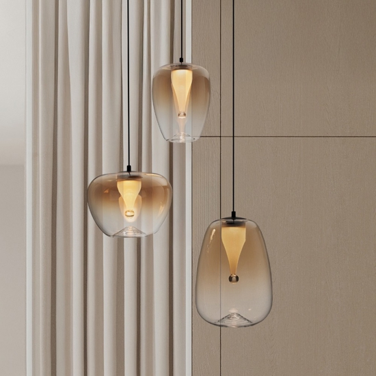 Lampadario da cucina 3 luci led 3000k moderno cavi regolabili