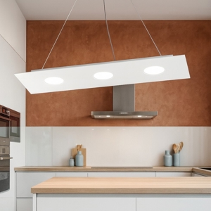 Lampadario per cucina moderna bianco top light area