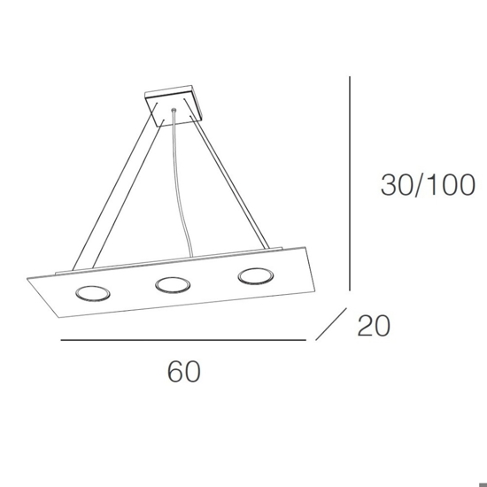 Lampadario per cucina moderna bianco top light area