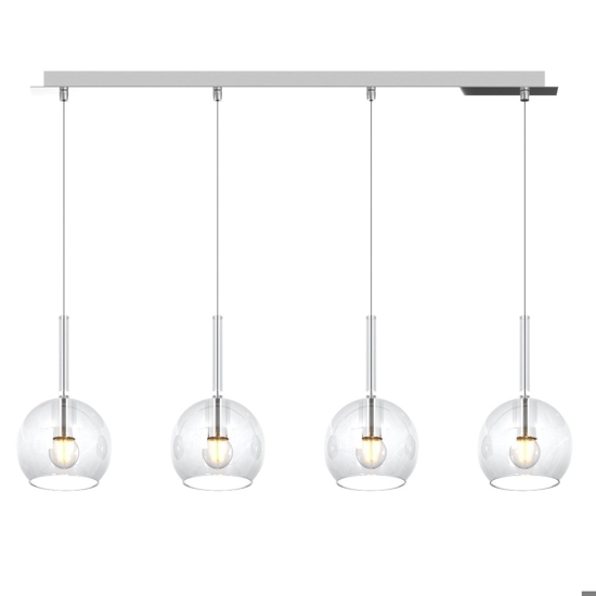 Top light lampadario per cucina vetri trasparenti