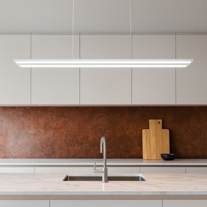 Lampadario da cucina 3000k a 6000k top light double track grigio