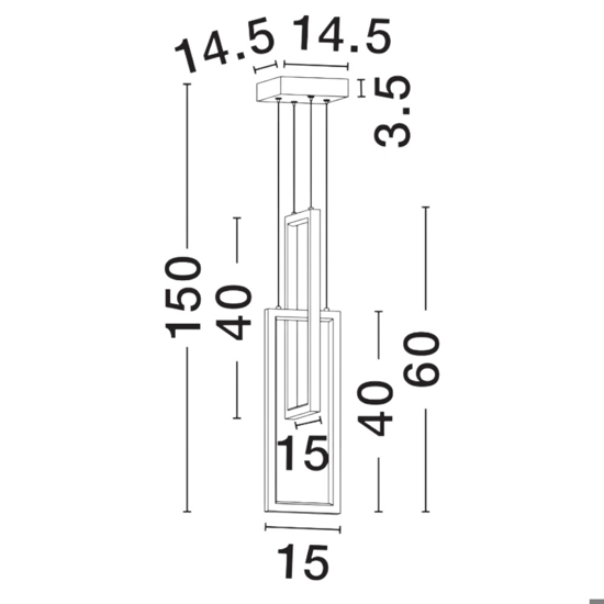 Lampadario da cucina nero led 3200k cavi regolabili