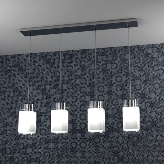 Lampadario per isola cucina toplight wild 4 luci