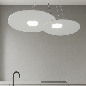 Lampadario per cucina moderna grigio toplight plate