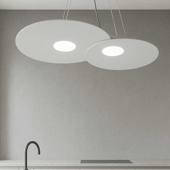 Lampadario per cucina moderna grigio toplight plate