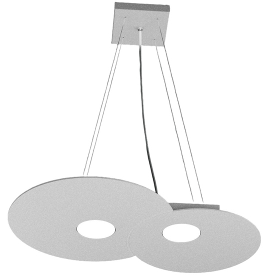 Lampadario per cucina moderna grigio toplight plate
