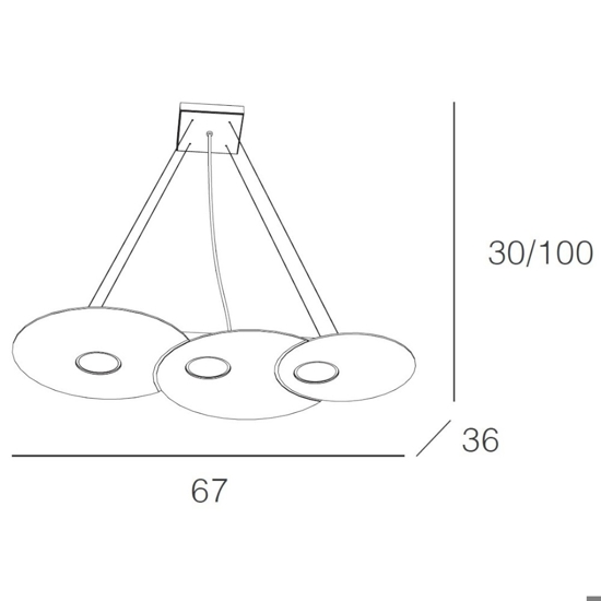 Lampadario per cucina moderna sabbia toplight cloud