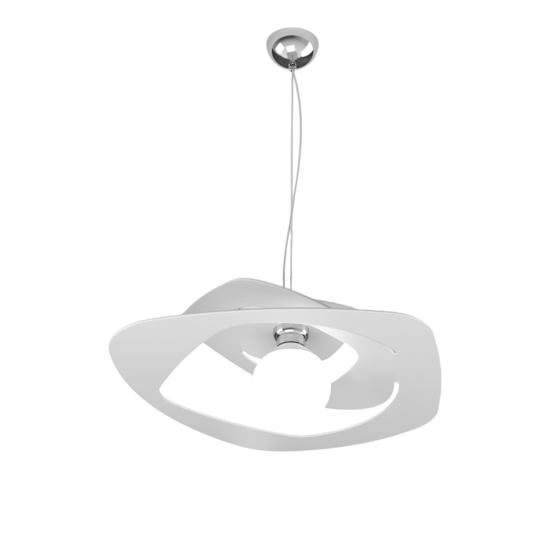Lampadario 50cm per cucina moderna bianco top light warped