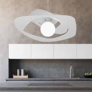 Visualizza i dettagli per Lampadario per cucina 65cm moderna grigio toplight warped Lampadario per cucina 65cm moderna grigio toplight warped