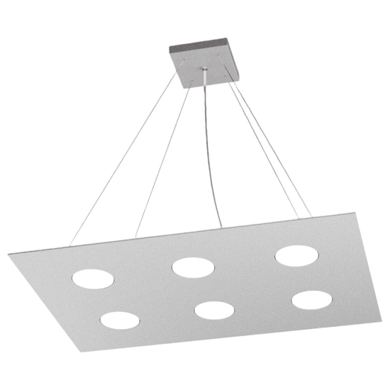 Toplight area lampadario grigio per cucina moderna