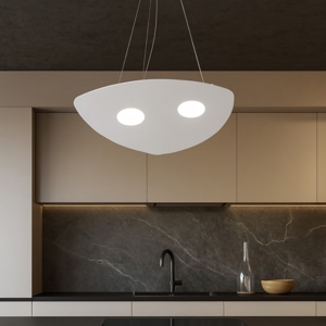 Lampadario per cucina moderna grigio toplight shape