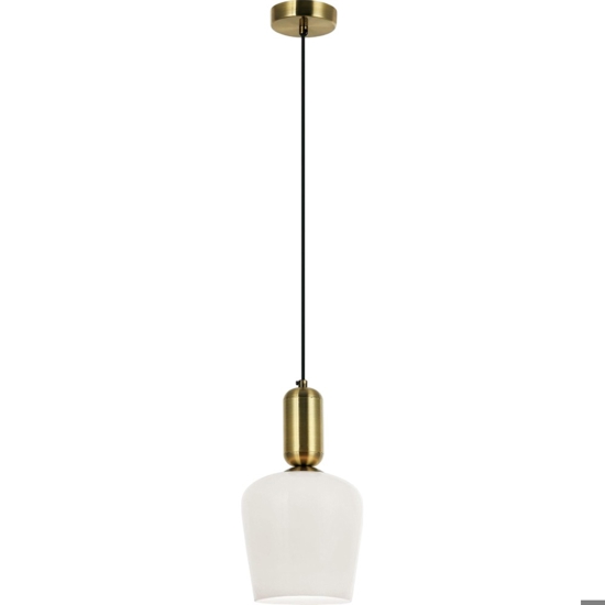 Lampada a sospensione oro con vetro fp 
