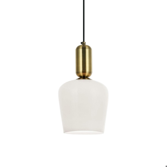 Lampada a sospensione oro con vetro fp 