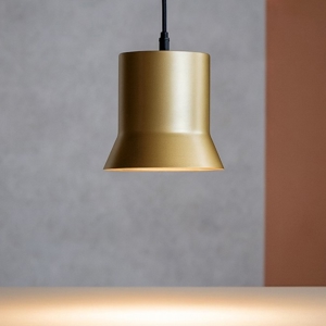 Lampada dorata a sospensione per isola penisola led 6w 3000k fp
