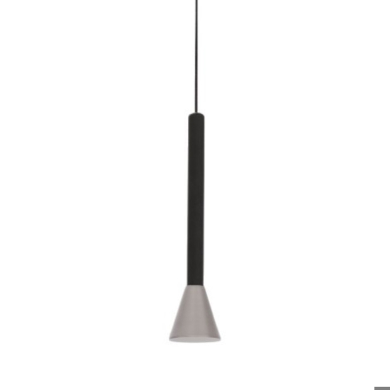 Lampada a sospensione moderna grigio per isola led 6w 3000k fp