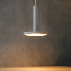 Lampada bianca a sospensione led 11w 3000k disco piatto