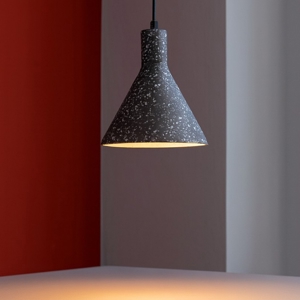 Lampada di cemento nero per penisola fp