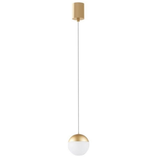 Lampada a sospensione per bagno sfera dorata led 10w 3000k