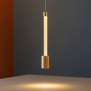 Lampada a sospensione oro design moderna led 7w 3000k