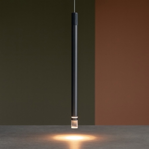Lampada a sospensione led 7w 3000k cilindro design antracite