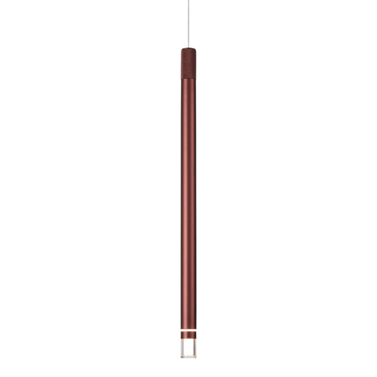 Lampada a sospensione oro rosa cilindro design led 7w 3000k