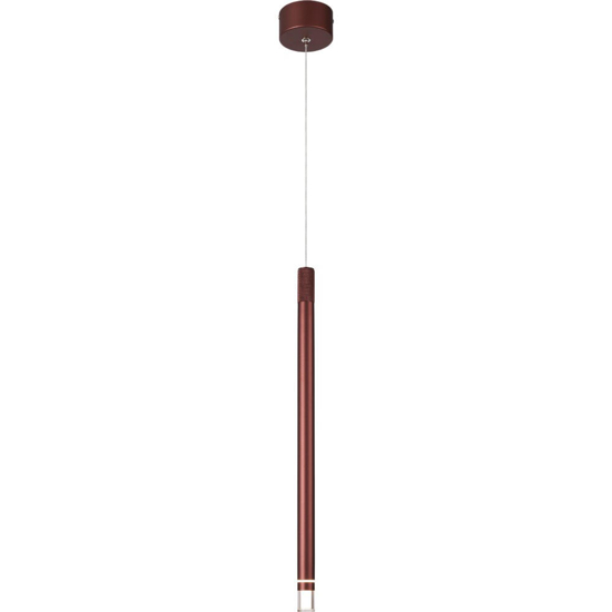Lampada a sospensione oro rosa cilindro design led 7w 3000k