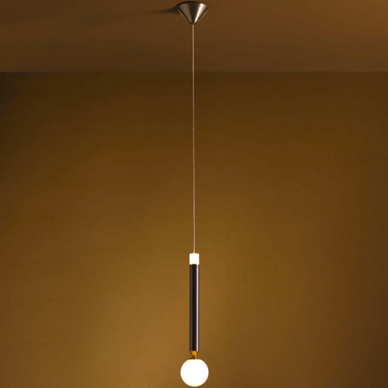 Vivida seventy marrone ossidato lampada sospensione moderna