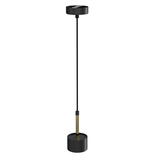 Lampada a sospensione per isola pendente nero oro fp