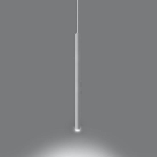 Lampada a sospensione cilindro bianco 
