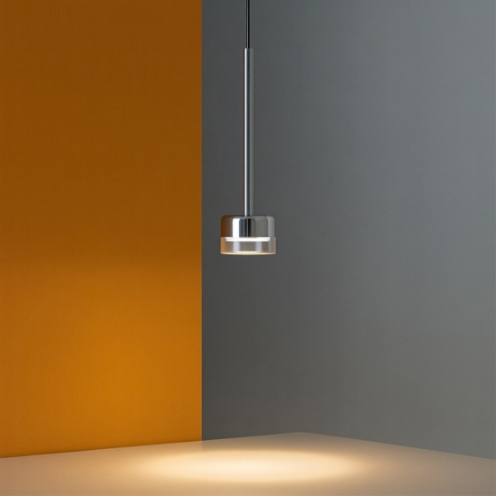 Lampada per comodini moderna vetro trasparente