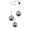 Lampadario per camera moderna vetri cromo top light