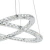 Varrazo eglo lampadario camera matrimoniale anelli di cristallo led 29w 4000k
