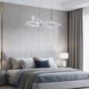Varrazo eglo lampadario camera matrimoniale anelli di cristallo led 29w 4000k