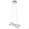 Varrazo eglo lampadario camera matrimoniale anelli di cristallo led 29w 4000k
