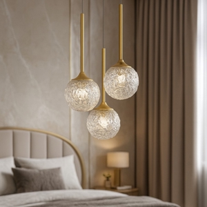 Lampadario 3 luci per camera da letto contemporaneo