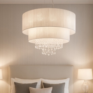 Opera sp4 lampadario stanza da letto 4 luci bianco ideal lux
