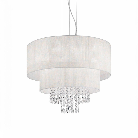 Opera sp4 lampadario stanza da letto 4 luci bianco ideal lux